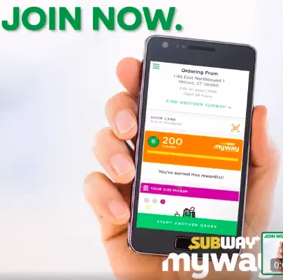 Join subway myway rewards program